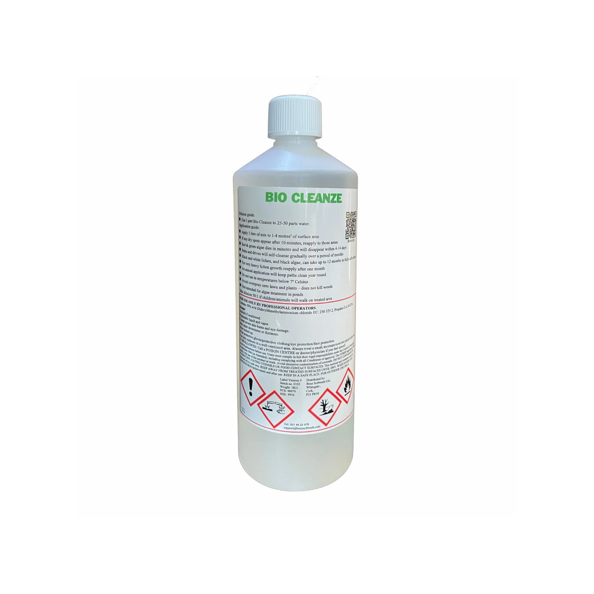 BENZ Bio Cleanze 1Ltr - 50% DDAC Softwash Biocide