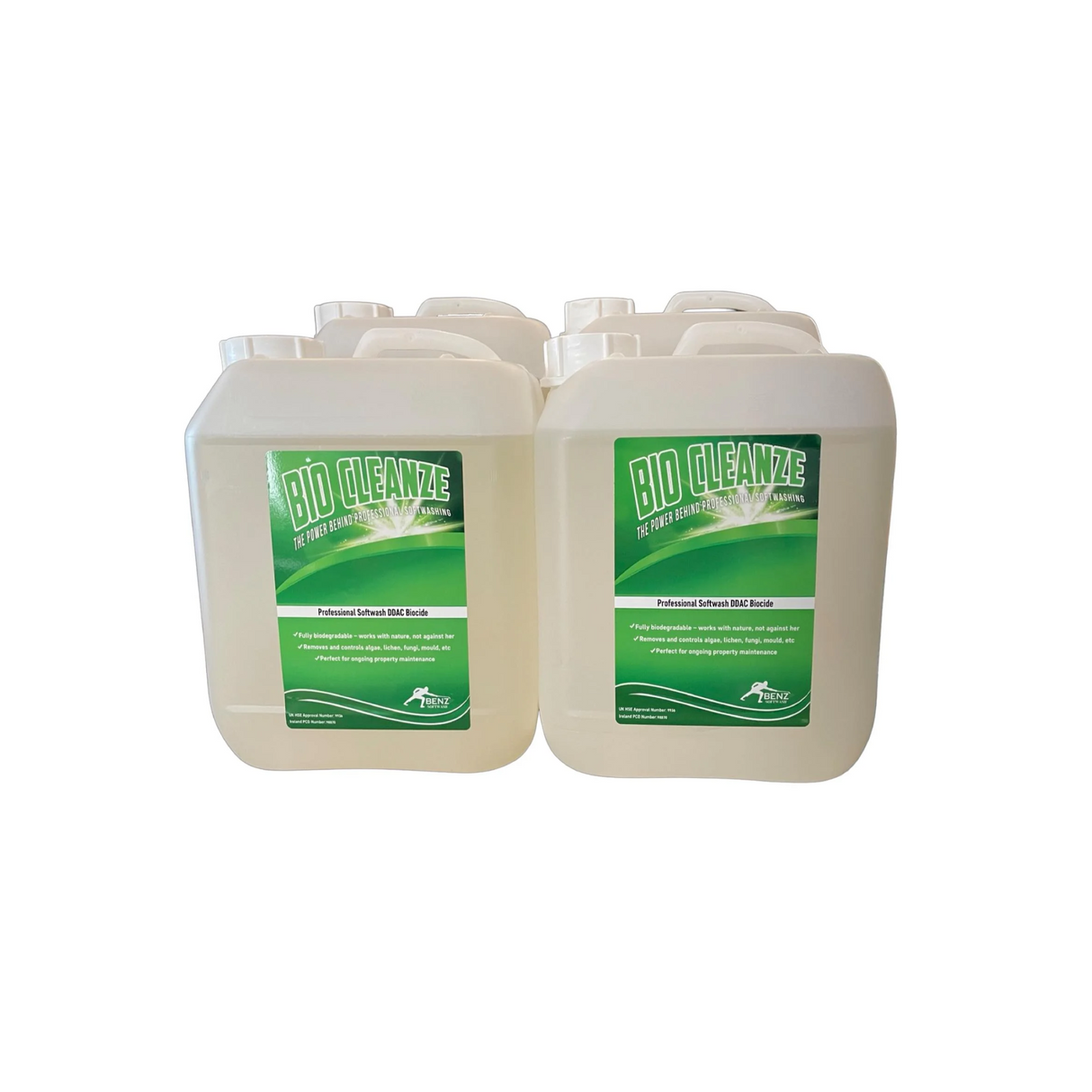 BENZ Bio Cleanze Full Box 4x5Ltr - 50% DDAC Softwash Biocide