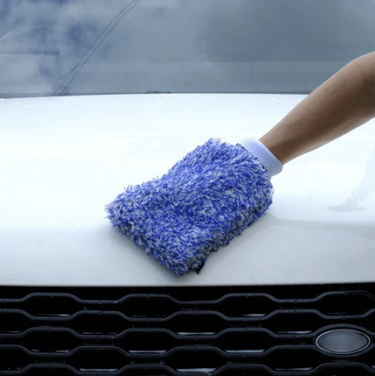 Microfibre Wash Mitt - Blue