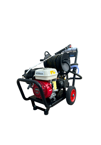 Honda GX200 14Lpm/2200Psi Gearbox Drive Pressure Washer with Reel