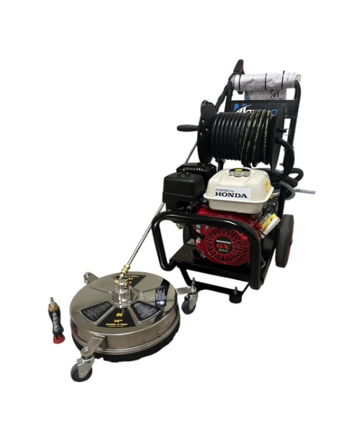 Honda GX200 Gearbox Drive Pressure Washer - Surface Cleaning Kit