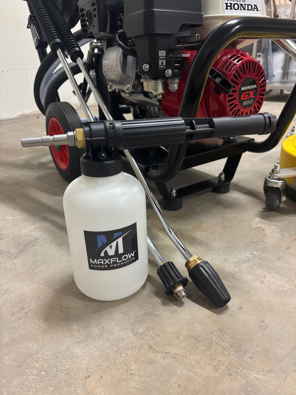 Honda GX200 Gearbox Drive Pressure Washer - Surface Cleaning & Foam Kit