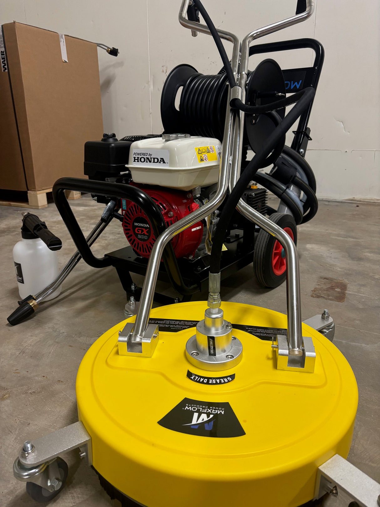 Honda GX200 Gearbox Drive Pressure Washer - Surface Cleaning & Foam Kit