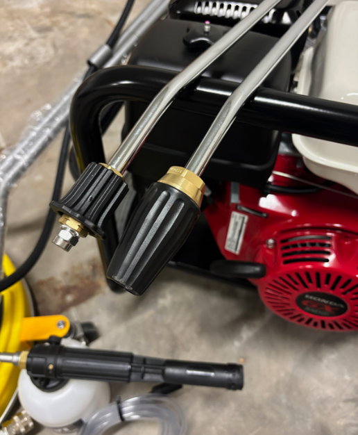 Honda GX390 Pressure Washer with Reel - Surface Cleaning Kit