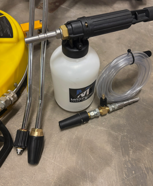 Honda GX390 Pressure Washer with Reel - Surface Cleaning Kit