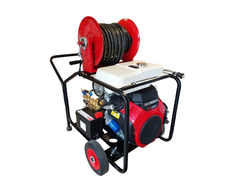 Honda GX630 Twin Cylinder 33Lpm Industrial Pressure Washer with 40mtr Reel
