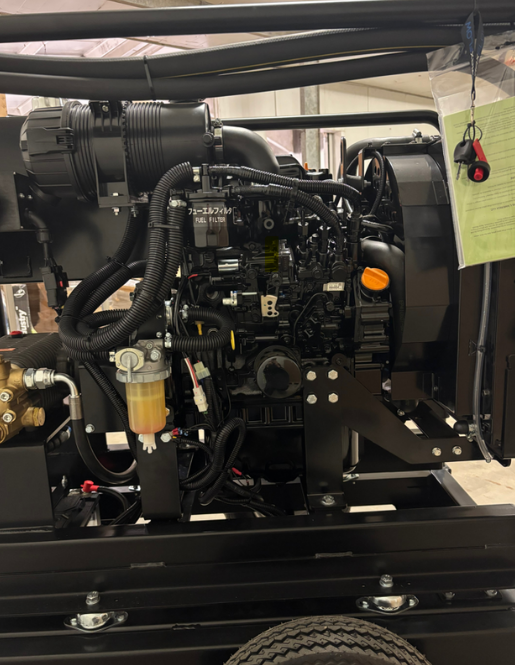 ISUZU 3 Cylinder 40Lpm 200Bar Single Lance Industrial Diesel Pressure Washer