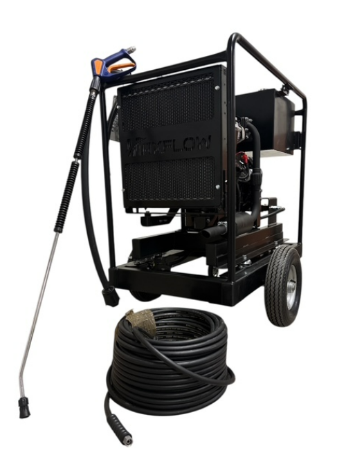 ISUZU 3 Cylinder 40Lpm 200Bar Single Lance Industrial Diesel Pressure Washer