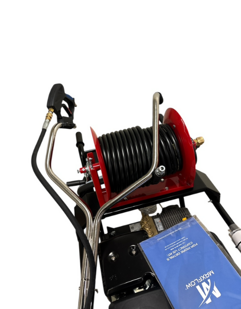 Loncin G420 21Lpm Pressure Washer with Reel - 20" Surface Cleaning Kit