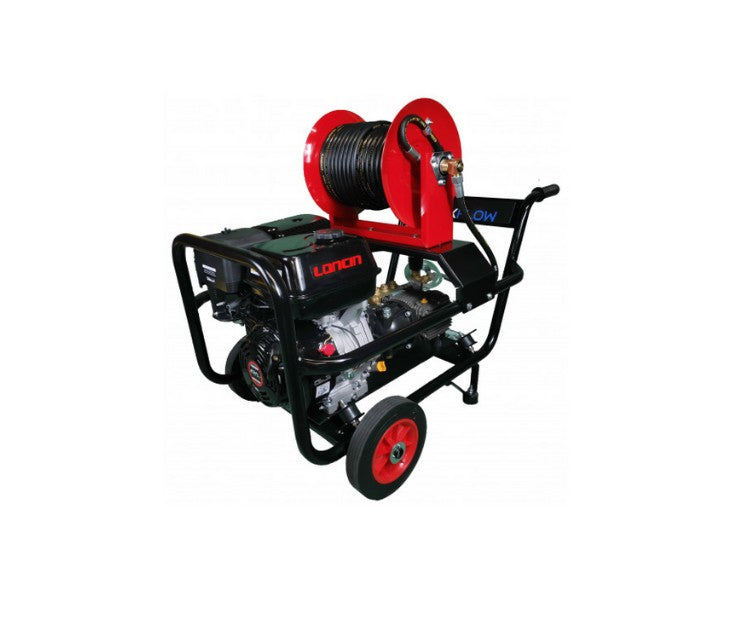 Loncin G420 24Lpm Electric Start Petrol Pressure Washer with Reel