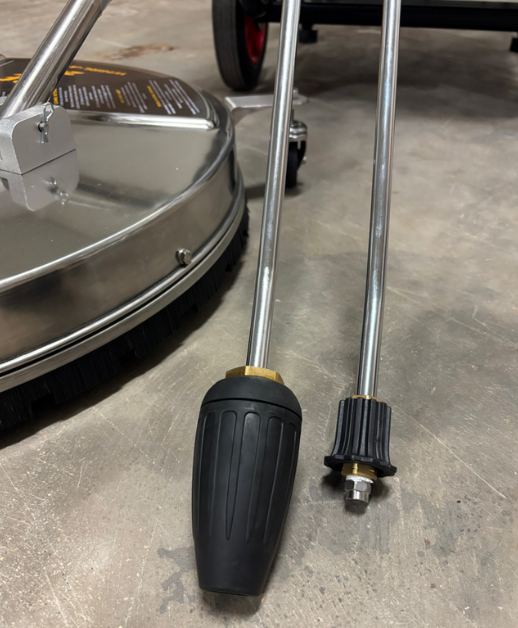 Loncin G420 24Lpm Pressure Washer with Reel - 24" Surface Cleaning Kit