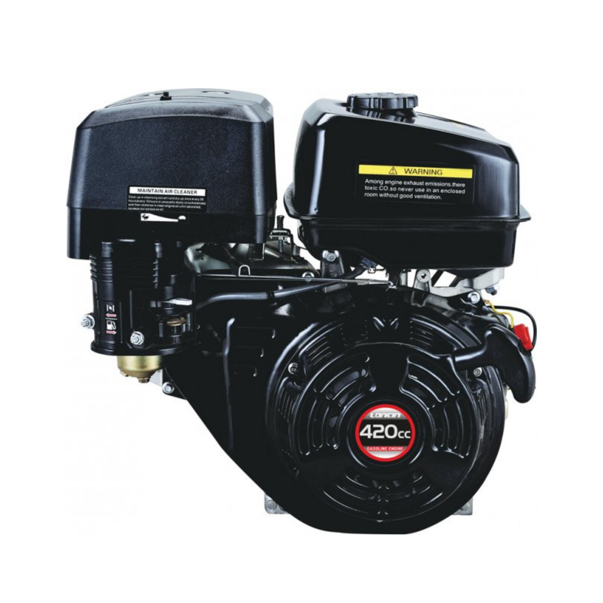 Loncin G420 F-EP 1" Parallel Shaft Engine Electric Start