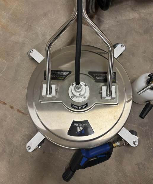 Loncin G420 21Lpm Pressure Washer with Reel - 20" Surface Cleaning Kit