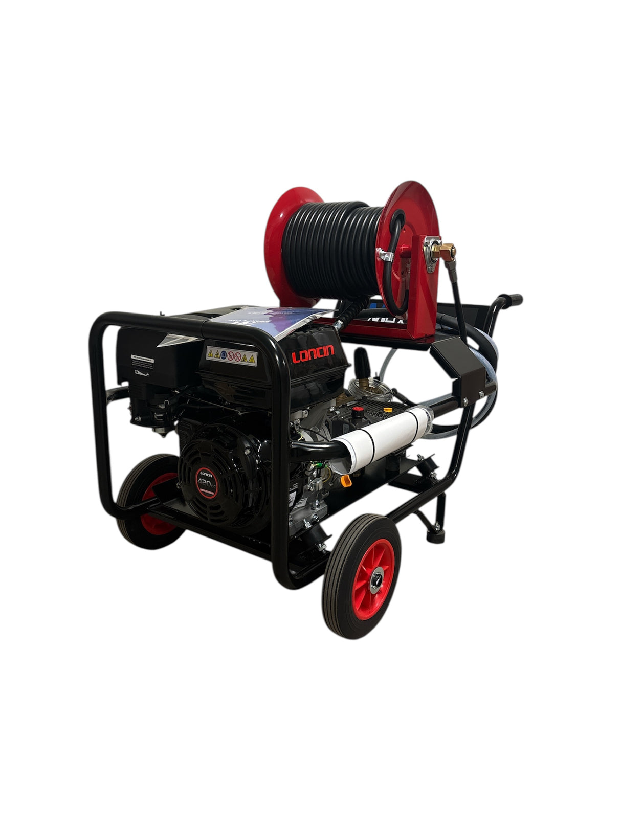 Loncin G420 21Lpm / 3000Psi Petrol Pressure Washer with Reel