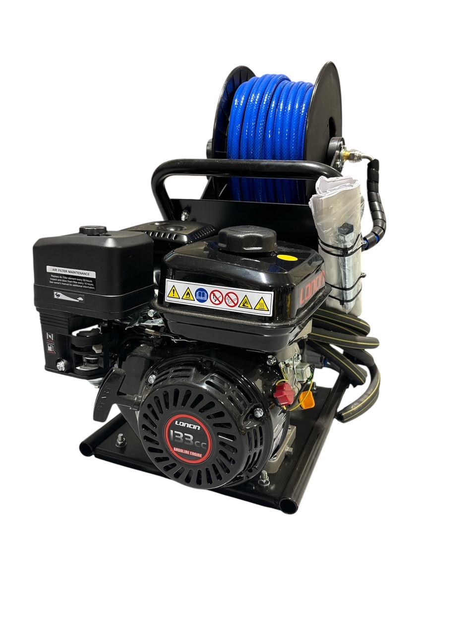 Loncin H135 Acid Pump Softwash System - Carry Frame with Reel