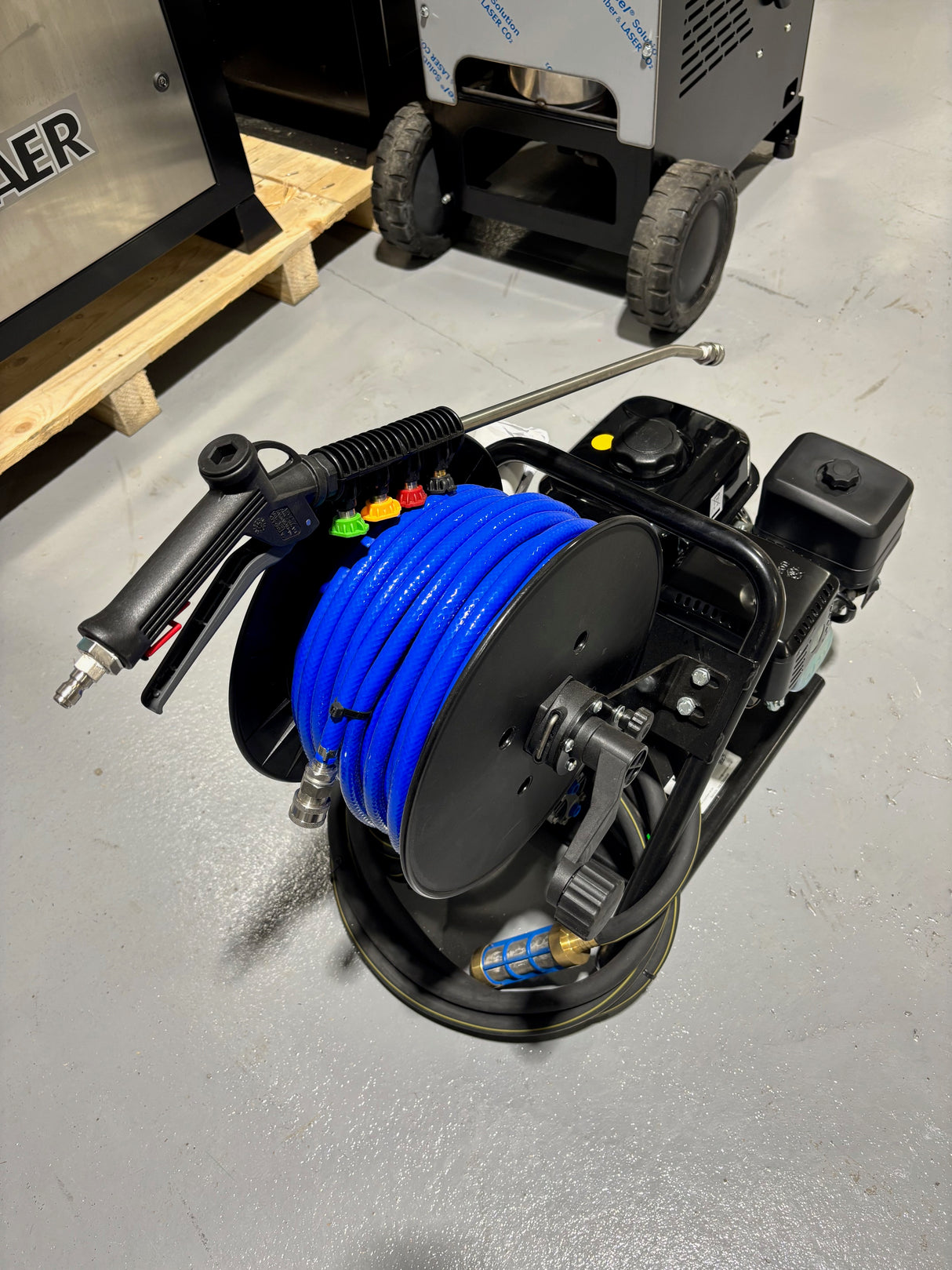 Loncin H135 Acid Pump Softwash System - Carry Frame with Reel