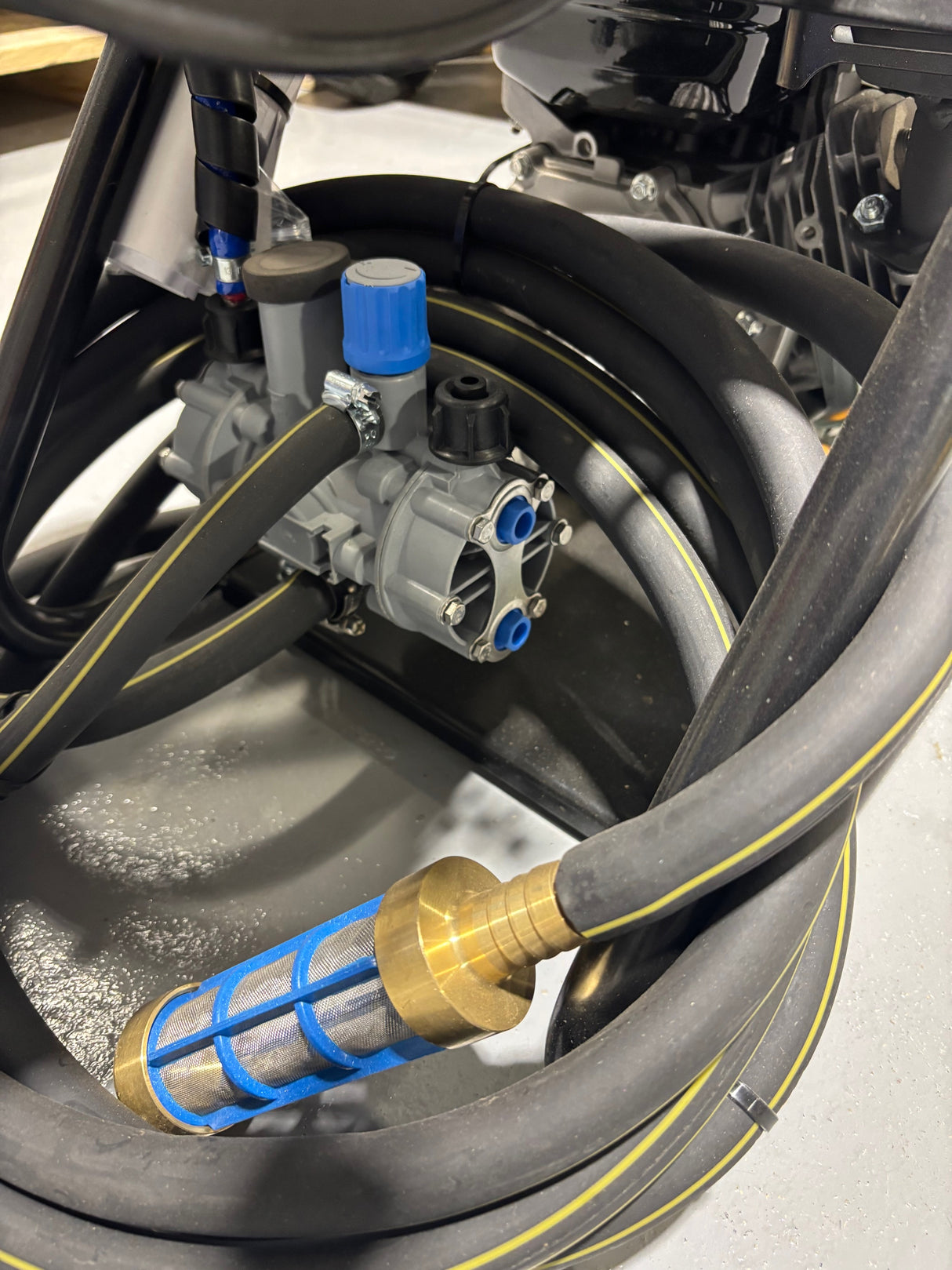 Loncin H135 Acid Pump Softwash System - Carry Frame with Reel