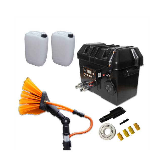 X-Line 12V Portable Soft Wash Pump Box Bundle – Complete Starter System