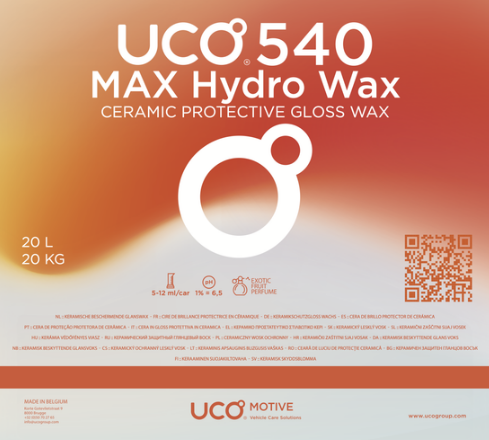 UCO 540 Max Hydro Wax 5Ltr