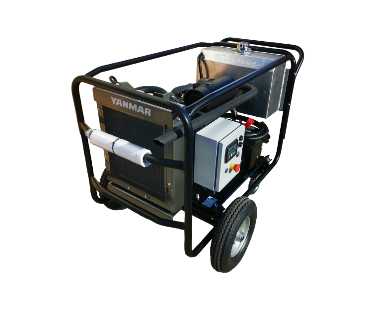 Yanmar X - 3 Cylinder 27HP Industrial Diesel Pressure Washer 18Lpm 500Bar Interpump Triplex Pump