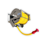 15 Metre 1" Stainless Steel Retractable Washdown Hose Reel with Hose