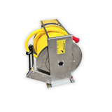 25 Metre 1" Stainless Steel Retractable Washdown Hose Reel with Hose