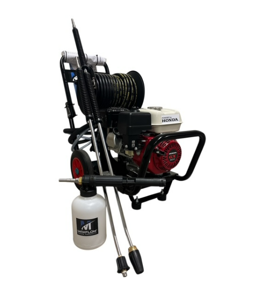 Honda GX200 Gearbox Drive Pressure Washer - Foam & Turbo Lance Bundle