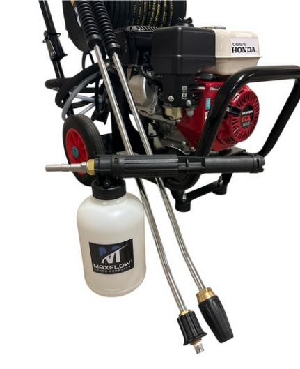 Honda GX200 Gearbox Drive Pressure Washer - Foam & Turbo Lance Bundle