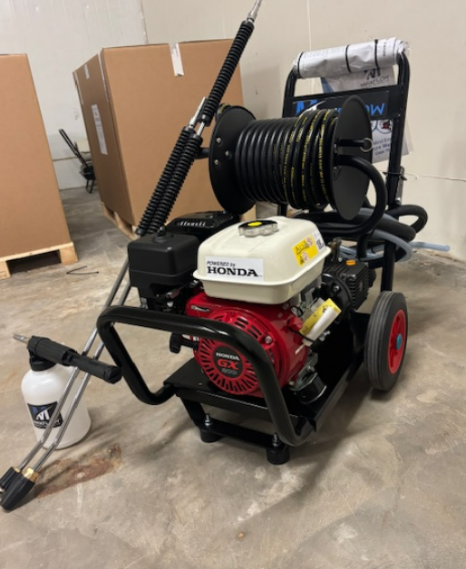 Honda GX200 Gearbox Drive Pressure Washer - Foam & Turbo Lance Bundle