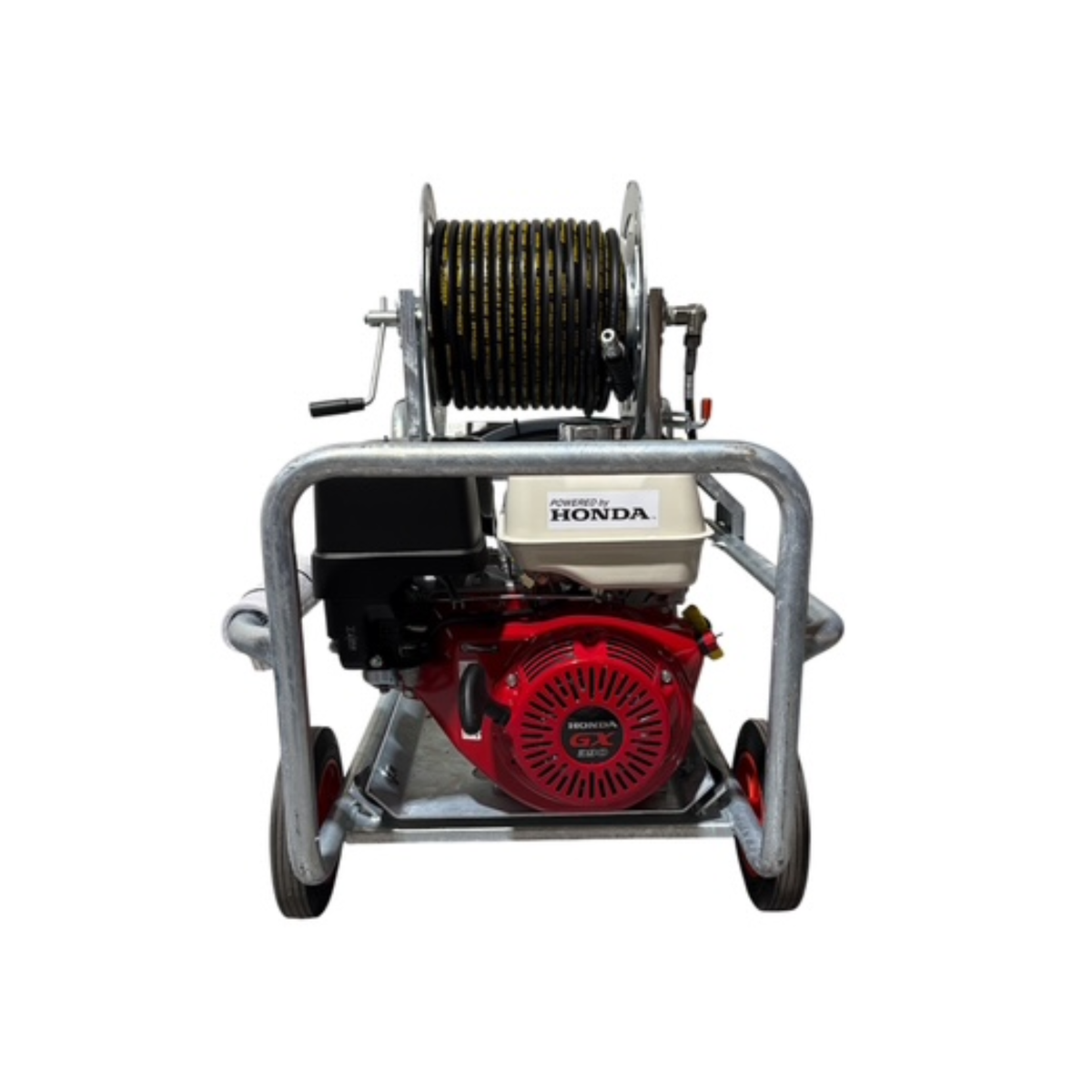 Honda GX390 21Lpm / 3000Psi Petrol Pressure Washer - Fully Galvanized Frame & 40Mtr Reel - Comet Pump