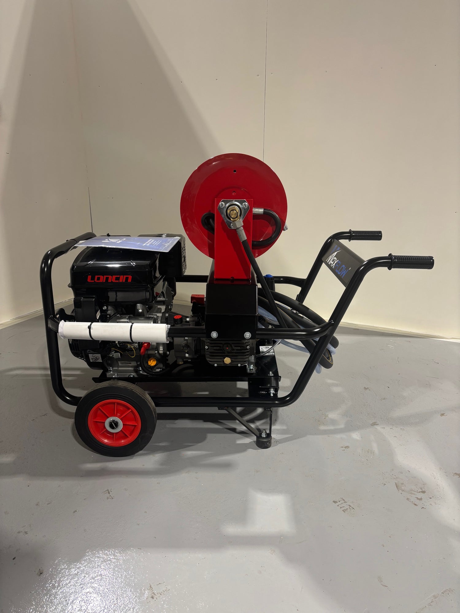 Loncin G420 24Lpm Electric Start Petrol Pressure Washer with Reel