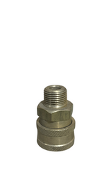 Medium High Pressure Quick Release Coupling - 3/8" Male Thread