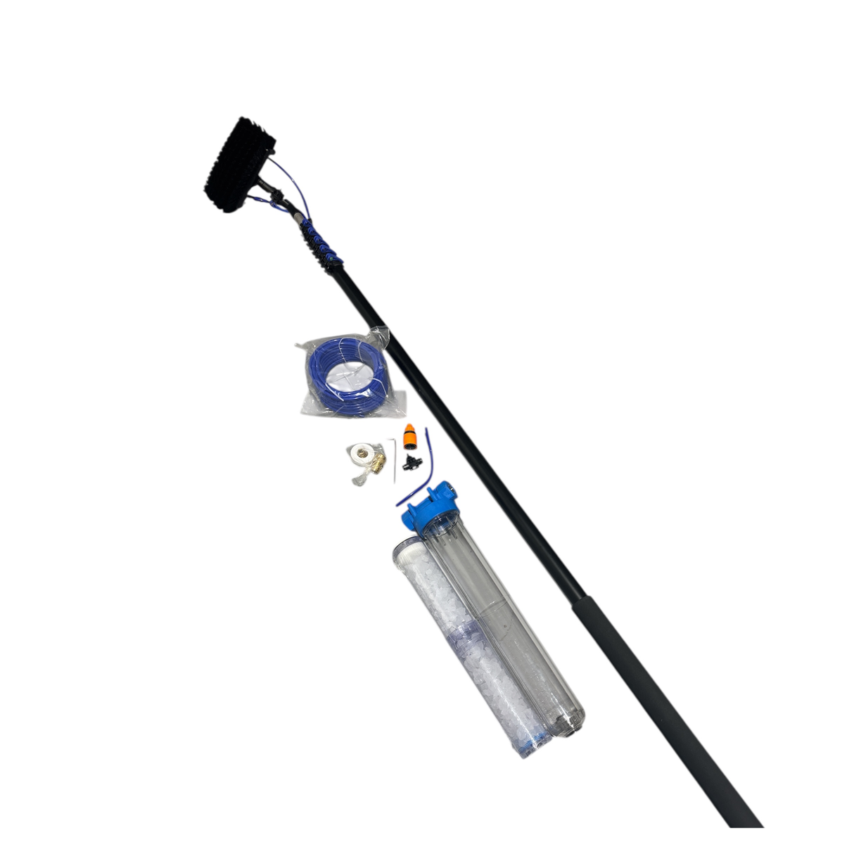 Solar Panel Wash Brush - 10Mtr Reach with 20" Filter